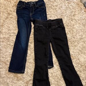 Cat & Jack Kids' Black and Blue Jeans Set